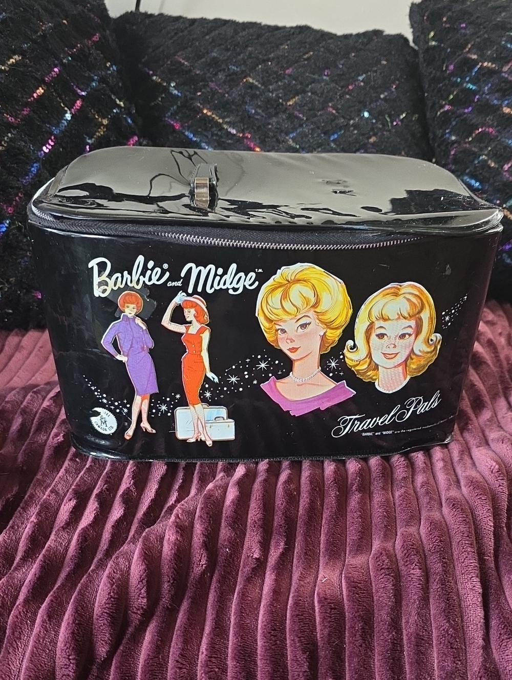 1963 Barbie & Midge TRAVEL PALS BOX